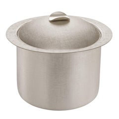 Silver-Plated Hammered Thermal Ice Bucket