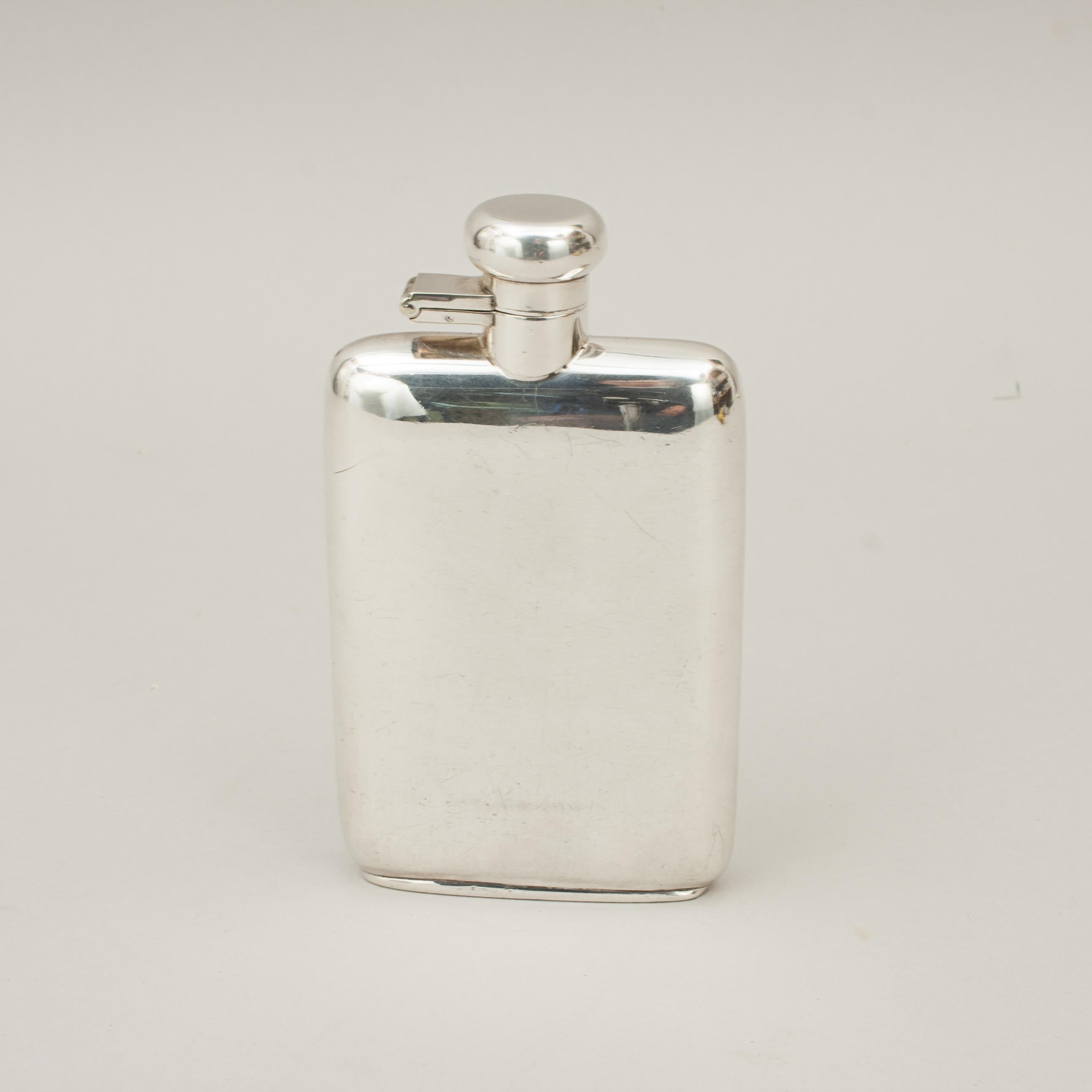 Early 20th Century Silver Plated Hip Flask, William Hutton & Sons