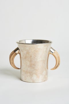 Silver Plated Horn Champagne Cooler