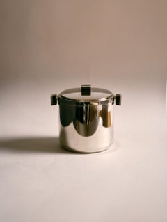 Versilberter Eiskübel und Sektbesteck, 1970er Jahre