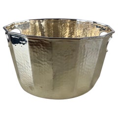 Secchiello per ghiaccio placcato in argento di Cassetti, made in Italy, anni '80