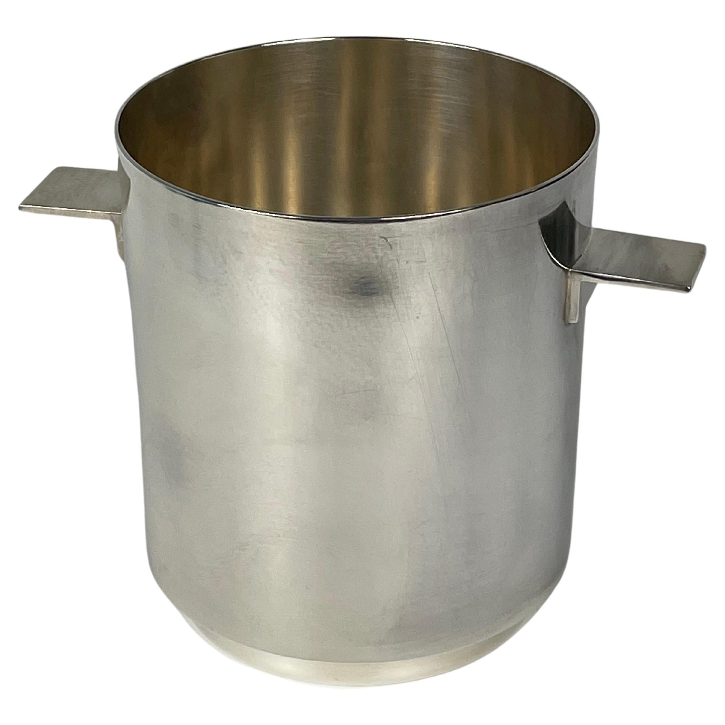 Mid-Century Silver Plated Ice Bucket by Christofle