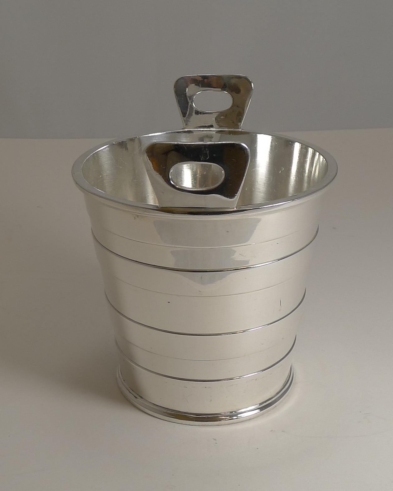 Silver Plated Ice Bucket by Mappin and Webb, New Zealand Shipping Co. In Good Condition In Bath, GB