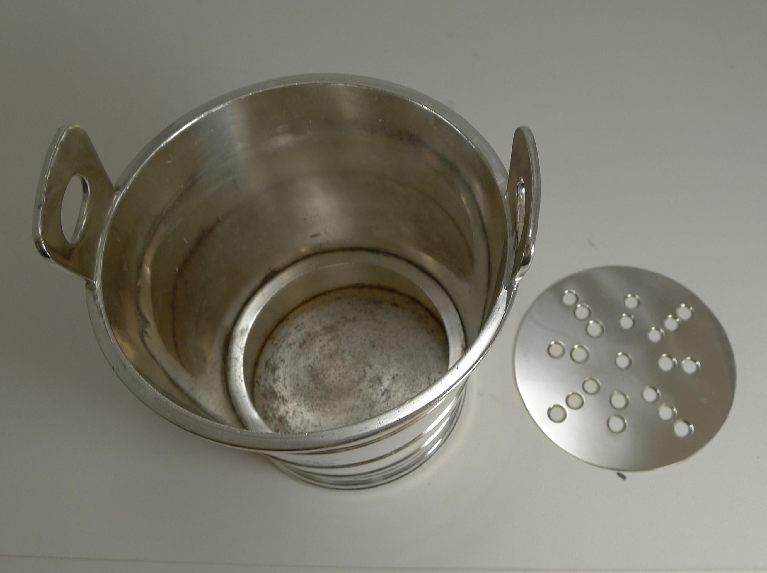 Silver Plated Ice Bucket by Mappin and Webb, New Zealand Shipping Co. 3