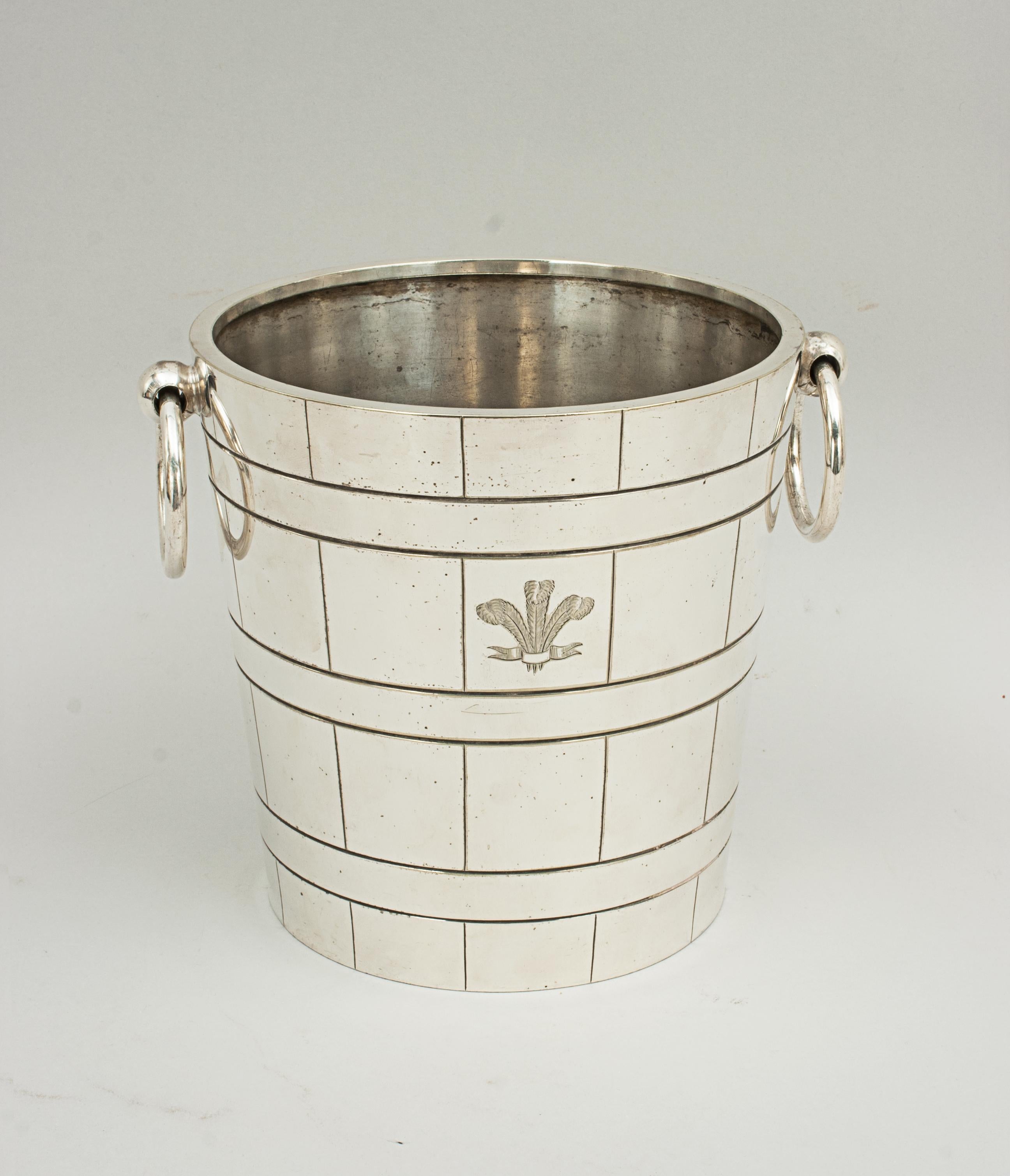 British Silver Plated Ice Bucket by Turner of London