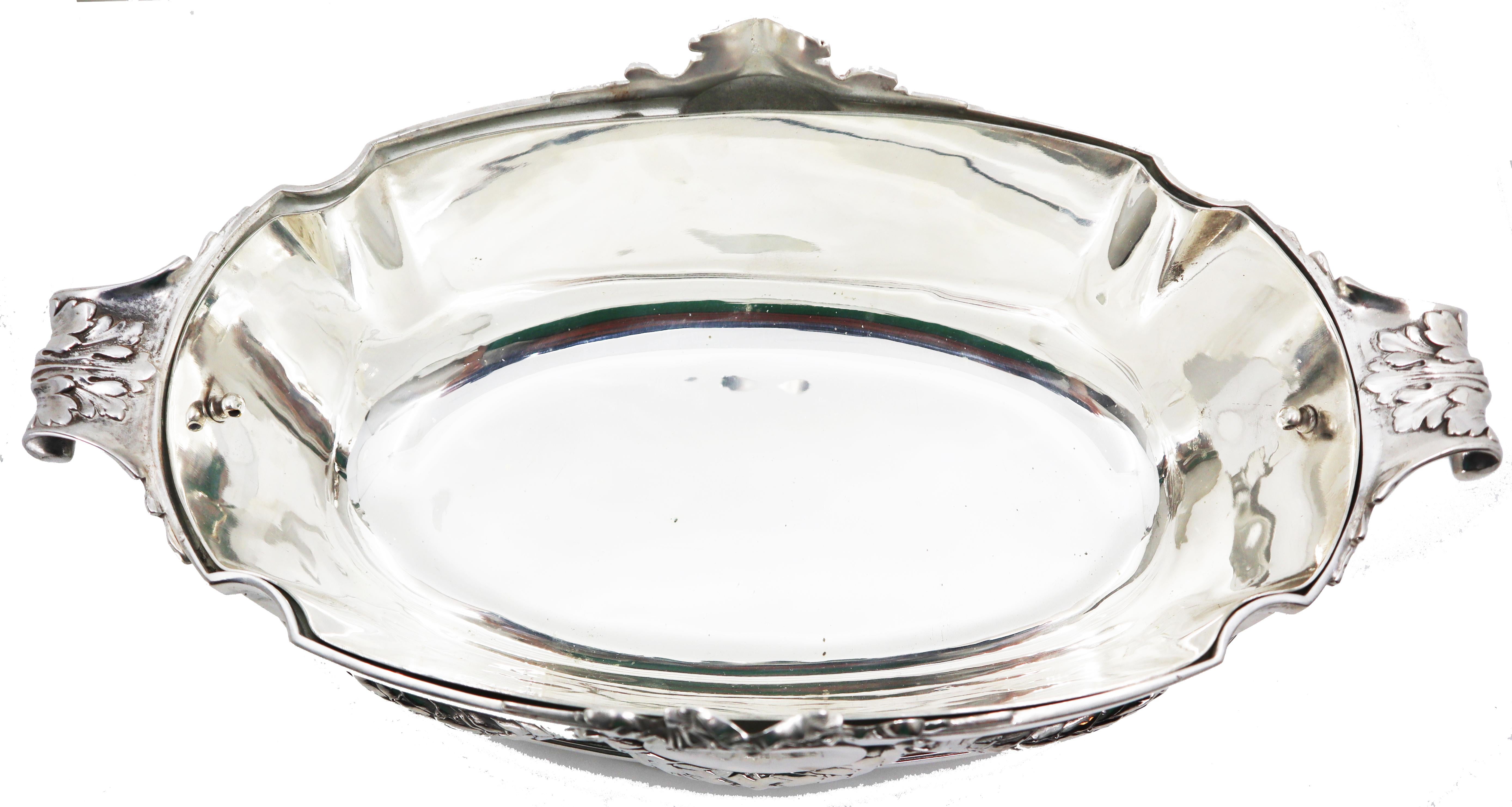 Silver Plated Jardinière, Late 19th Century French For Sale 9