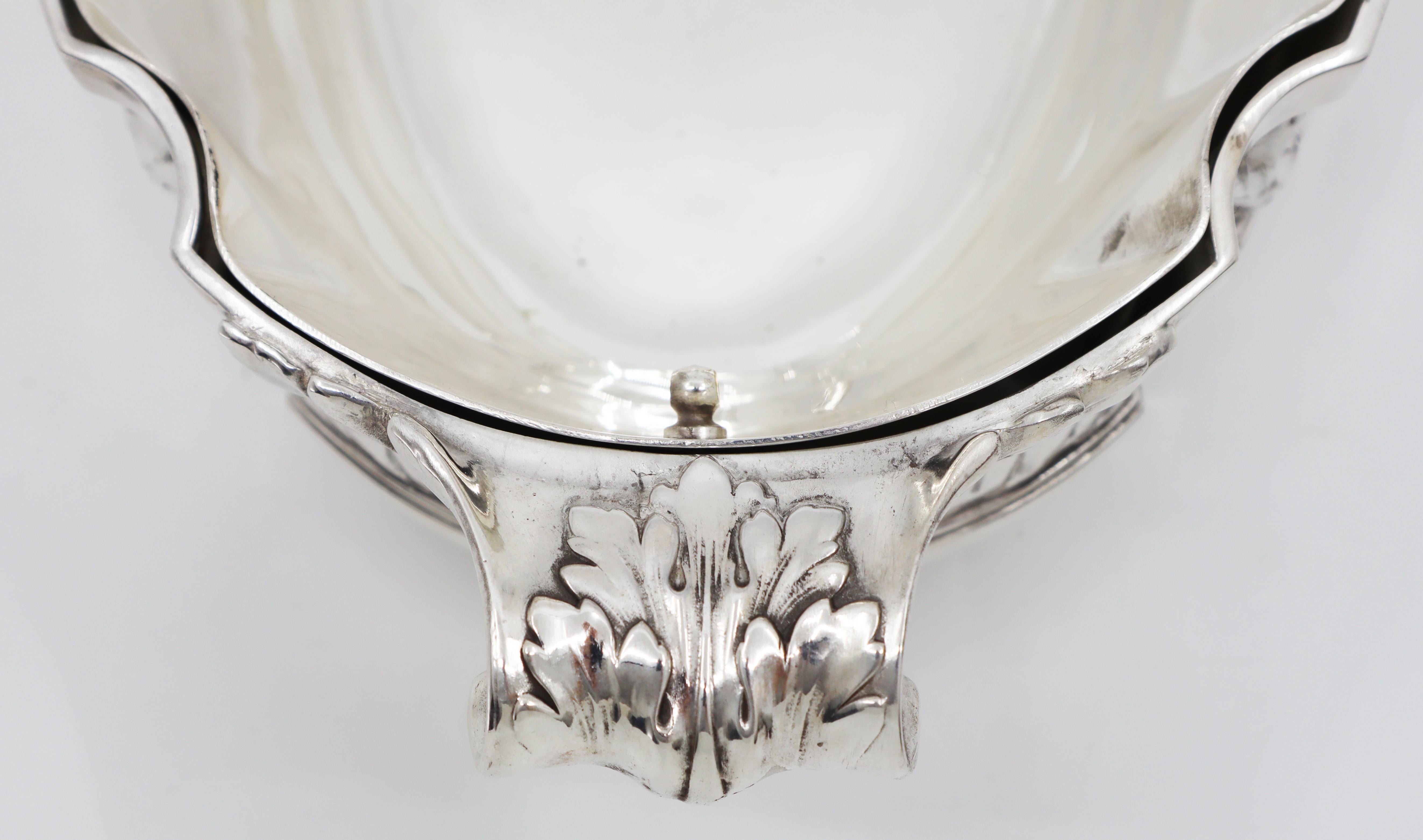 Silver Plated Jardinière, Late 19th Century French For Sale 2