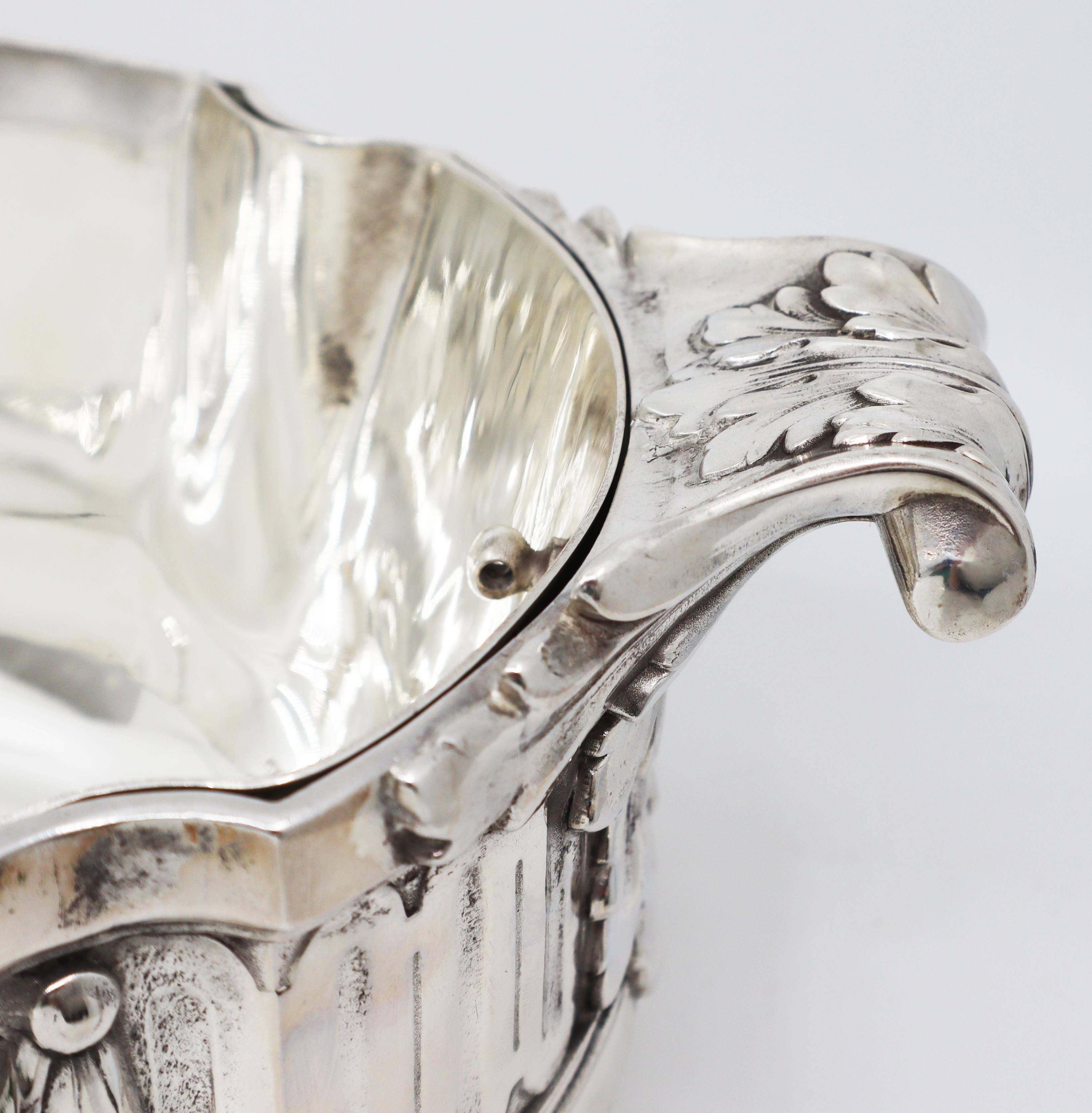 Silver Plated Jardinière, Late 19th Century French For Sale 3