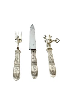 Silver-Plated Lamb Carving Set