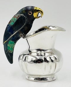 Cremiera in argento e lapislazzuli di Los Castillo, Messico, anni '70, firmata