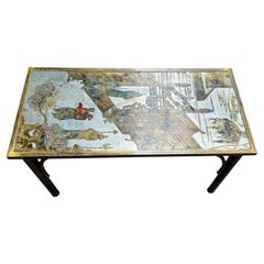 Mesa baja LaVerne plateada