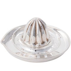 Antique Silver Plated Lemon Press