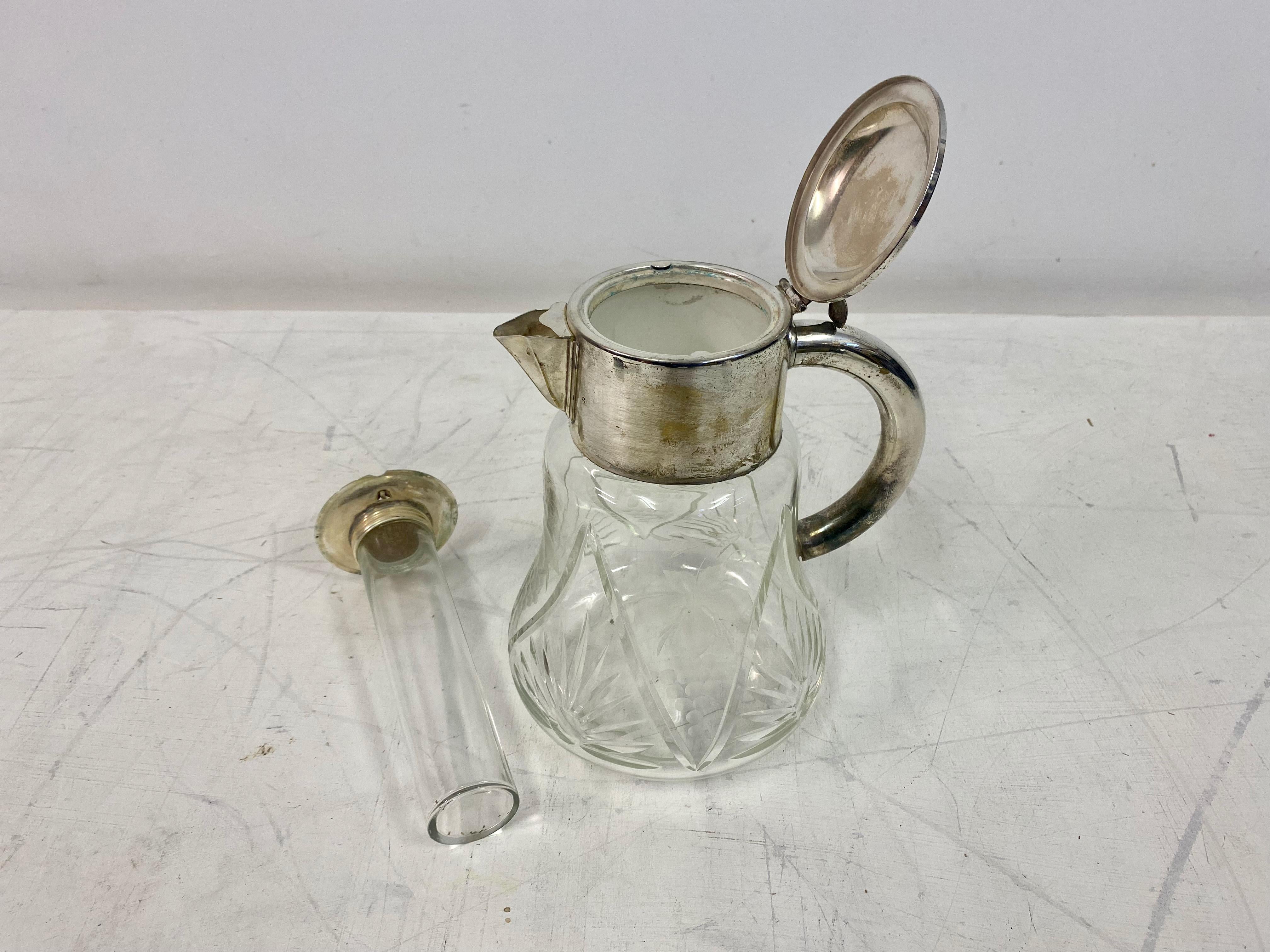 Jarra de limonada bañada en plata de Christofle en venta 5