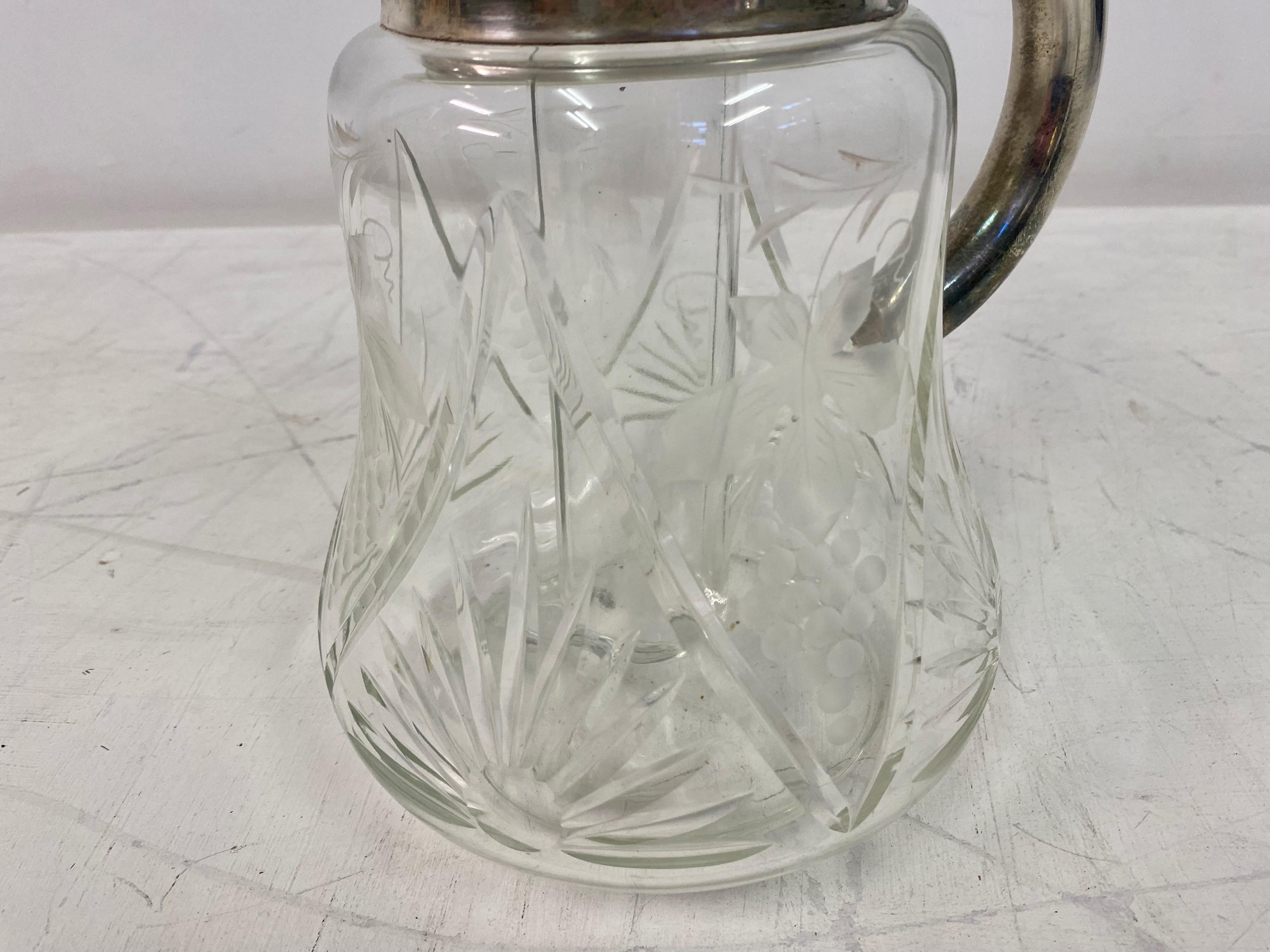 Silver Plated Lemonade Jug by Christofle For Sale 7