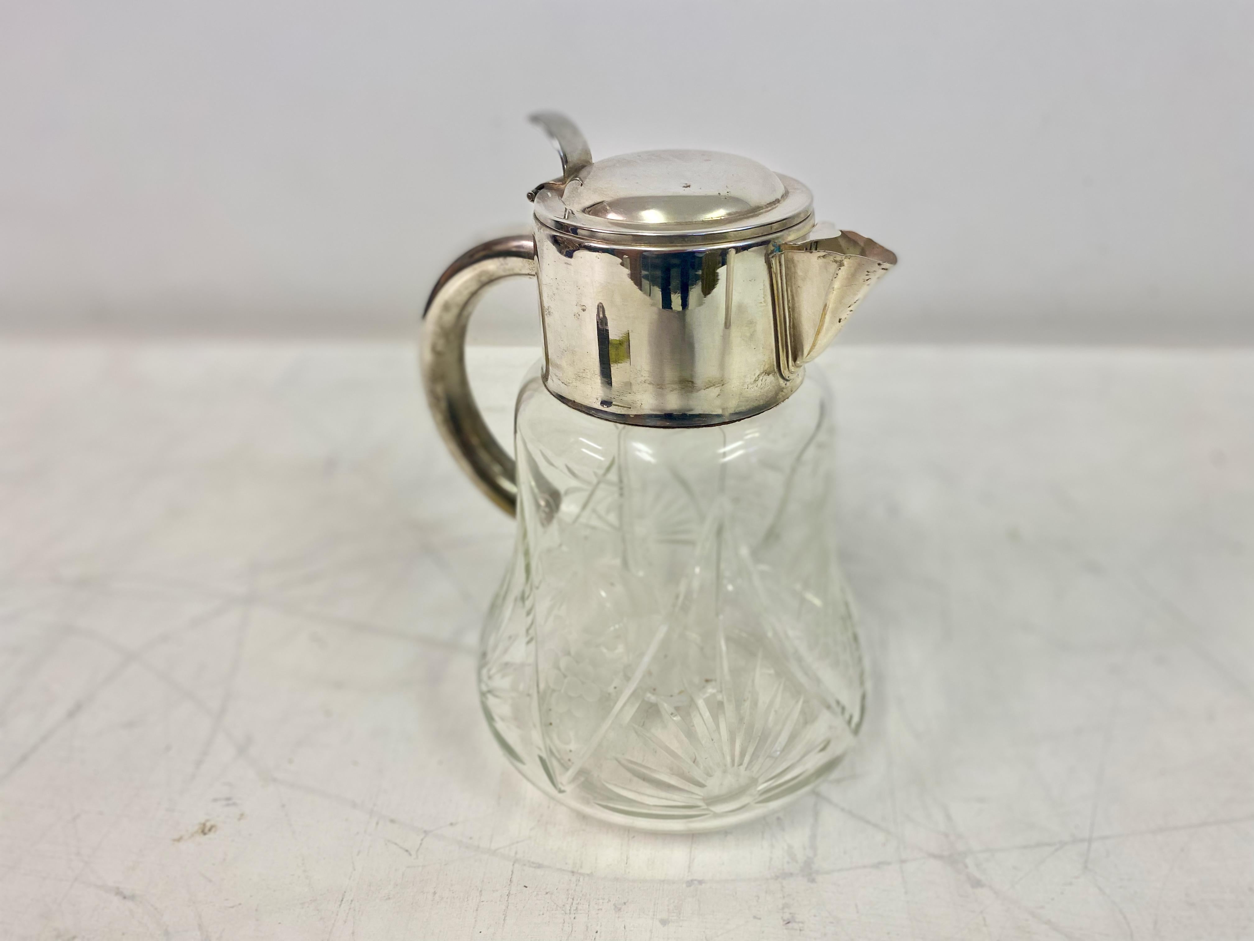 Silver Plated Lemonade Jug by Christofle For Sale 8