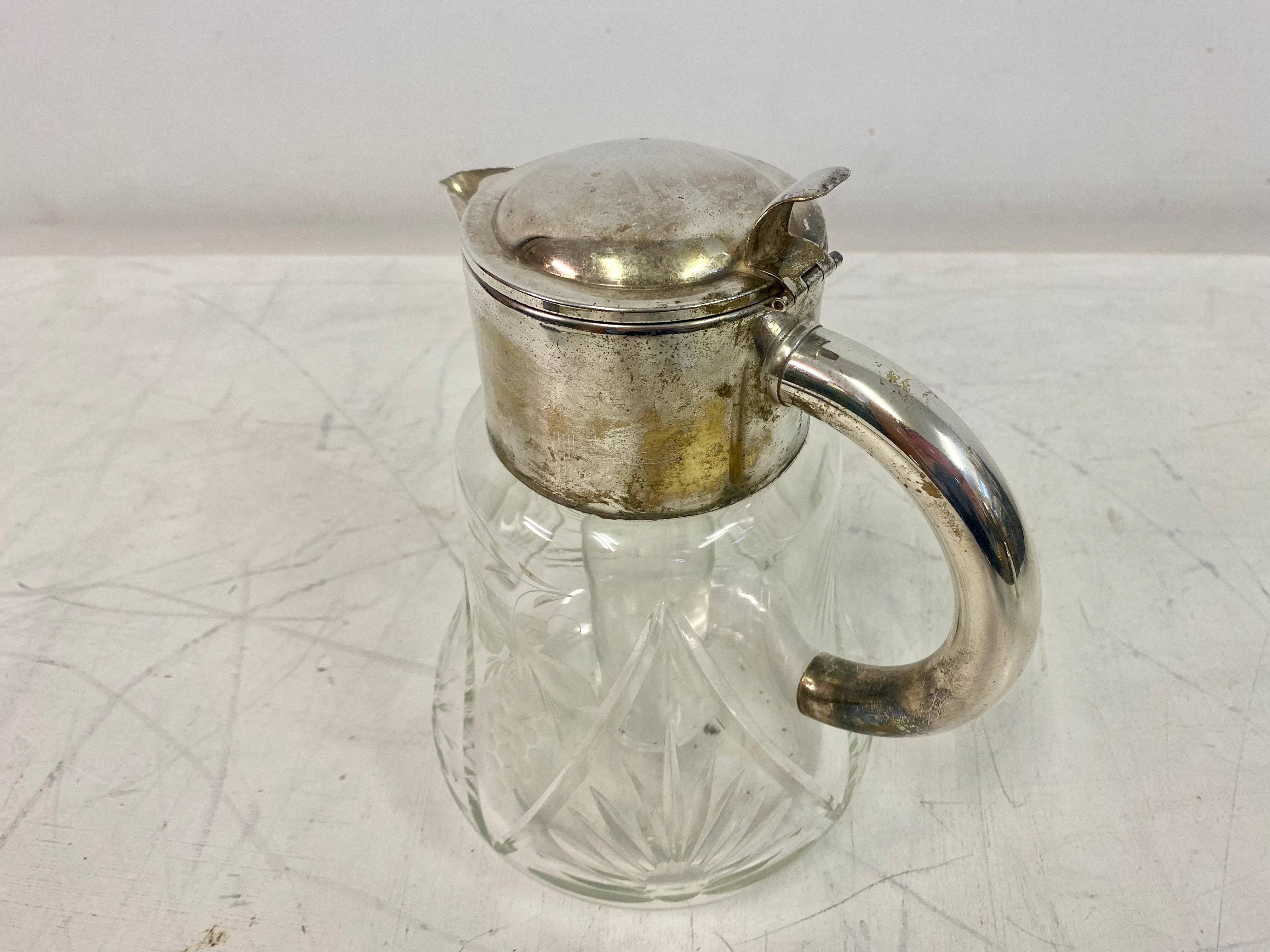 Silver Plated Lemonade Jug by Christofle For Sale 3