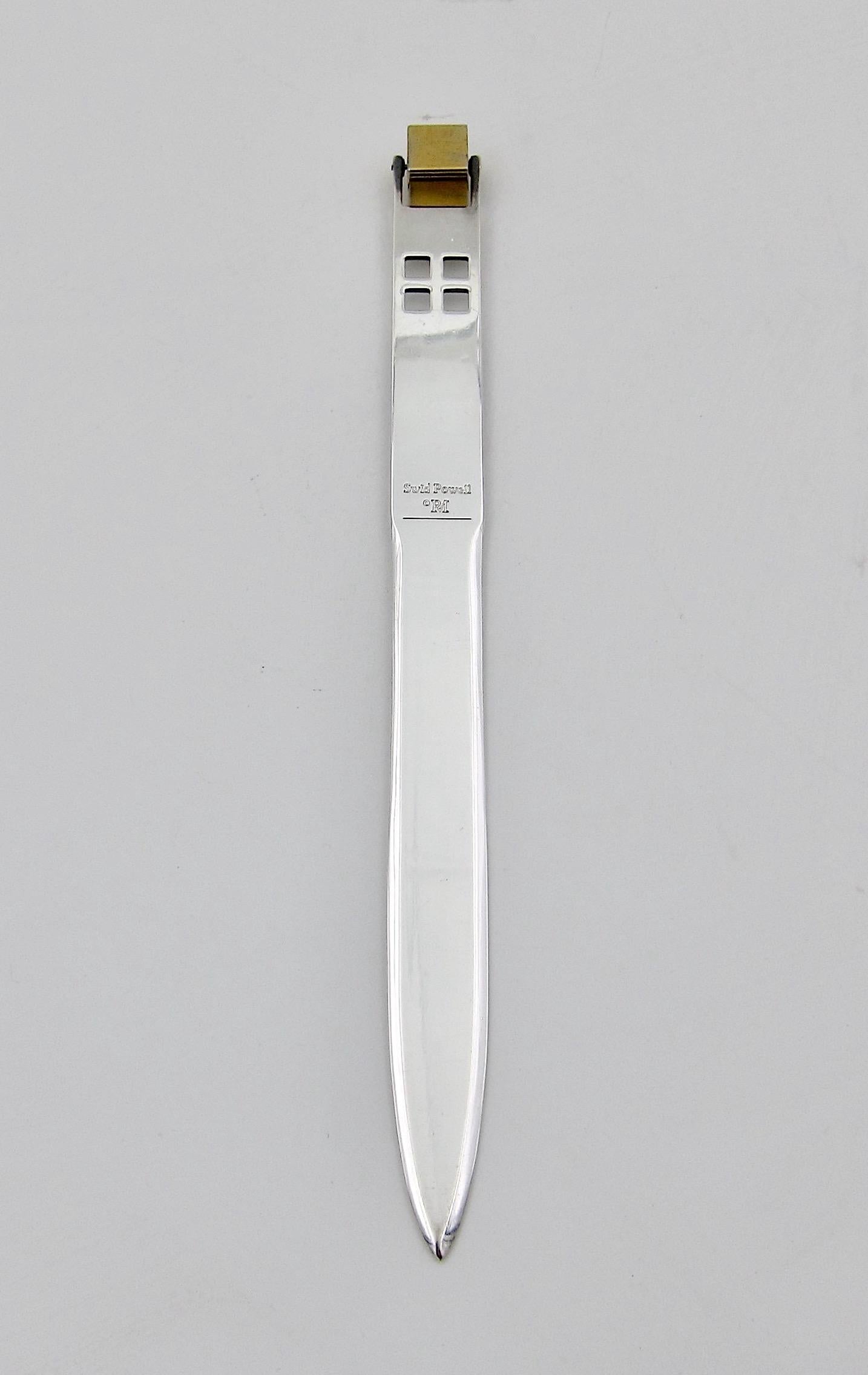 Silver Plated Letter Opener by Richard Meier for Swid Powell 4