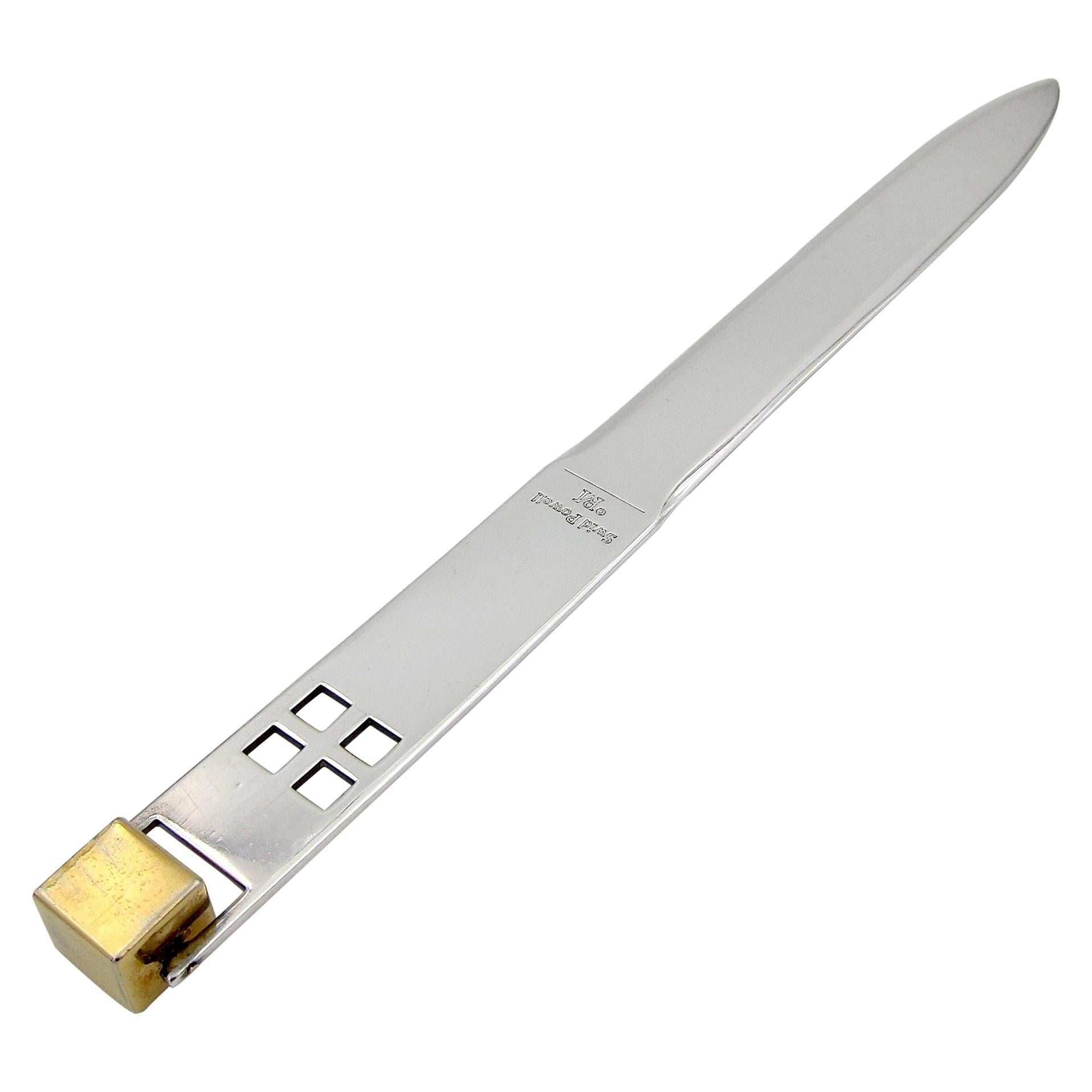 Silver Plated Letter Opener by Richard Meier for Swid Powell