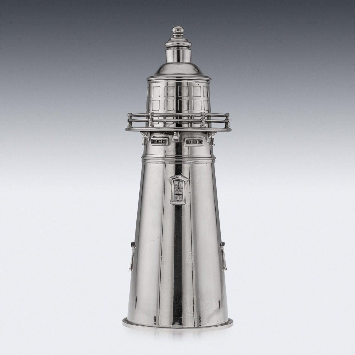 Altro Shakers da cocktail con faro placcato argento in vendita