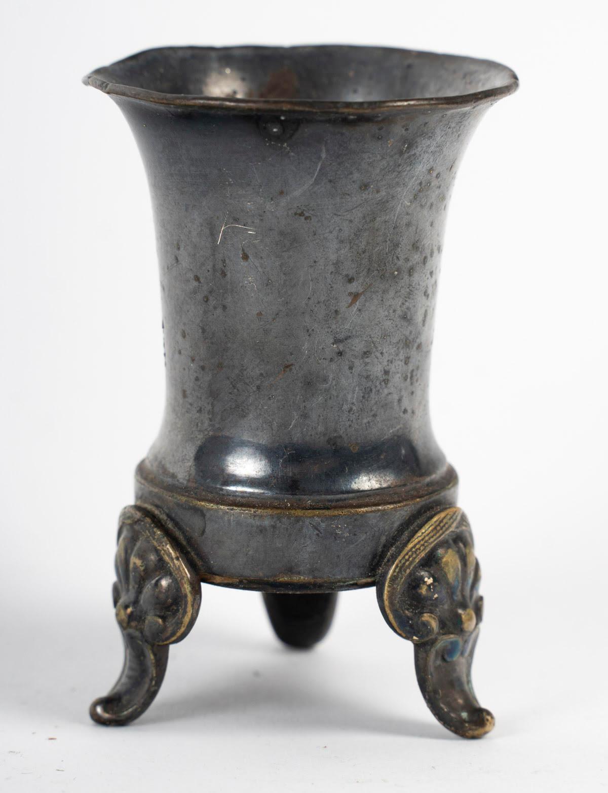 Silver Plated Liquid Measure, 19th Century. For Sale 1
