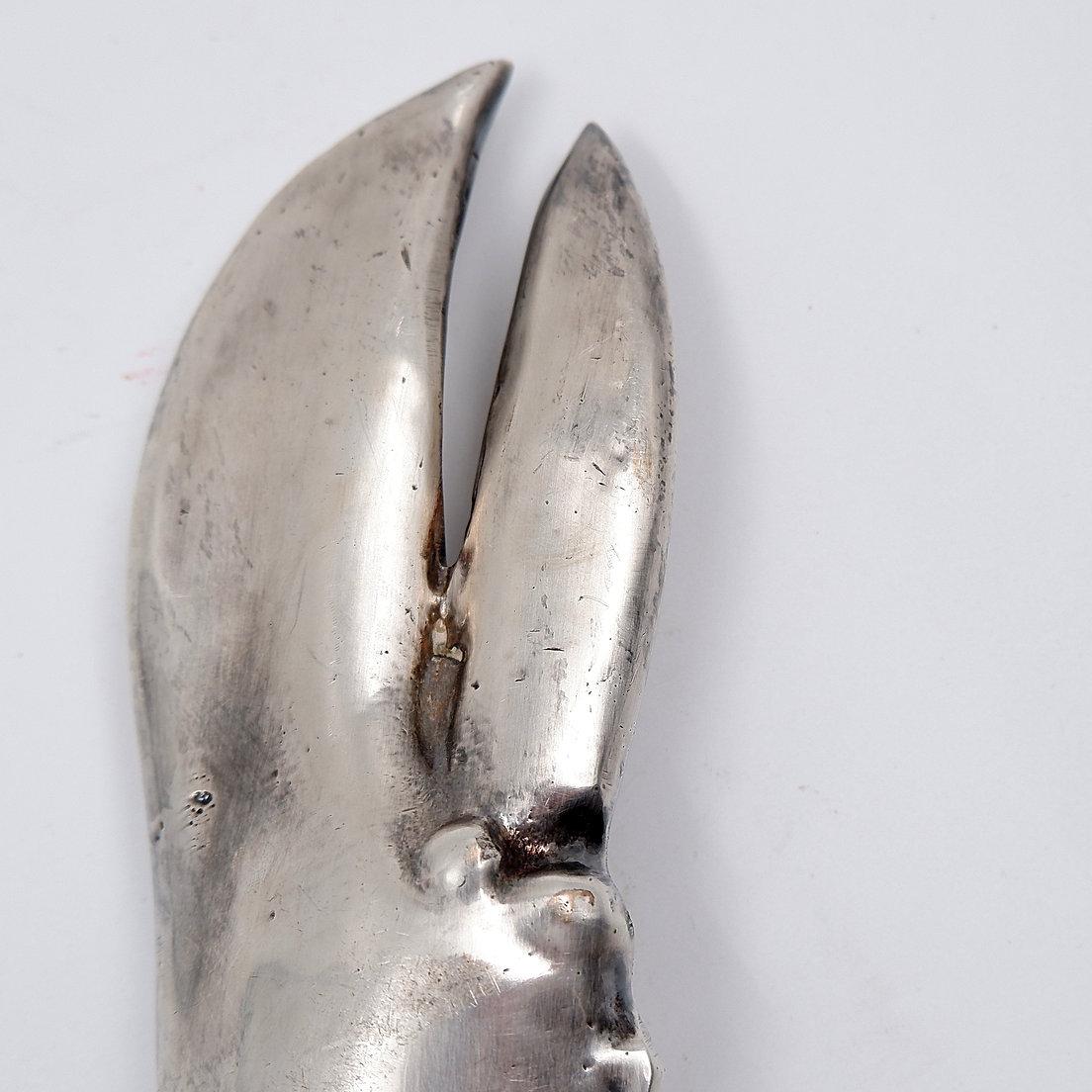 Apribottiglie aragosta placcato argento - Spagna, anni '70. in vendita 1