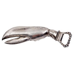 Ouvre-bouteille de homard plaqué argent - Espagne, années 1970.