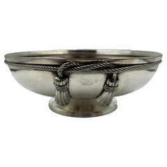 Silver-plated metal centerpiece by Maria Pergay