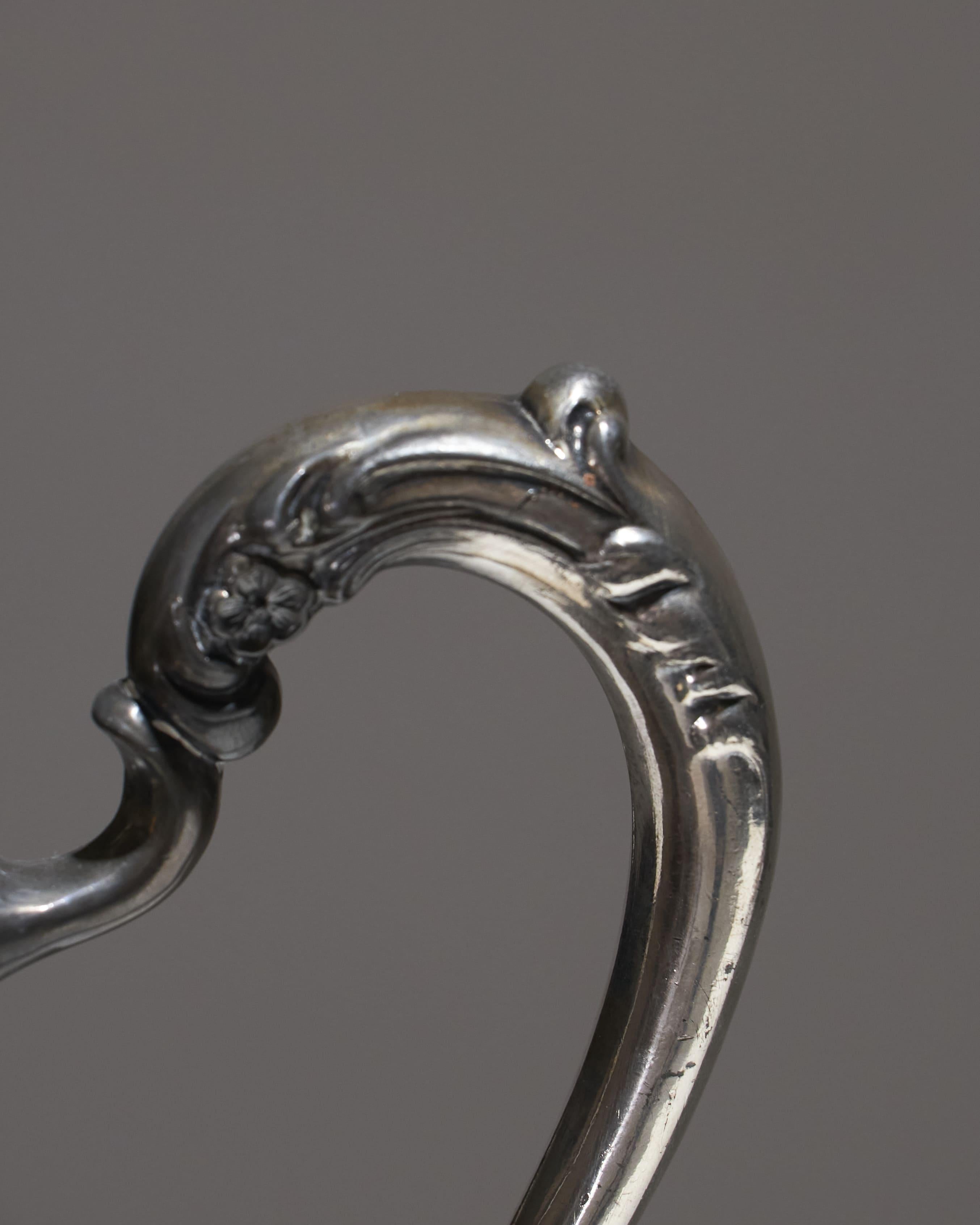 Versilberter Metallkrug, 1880er-Jahre im Angebot 3