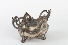 Silver Plated Metal Planter in Louis XV Style