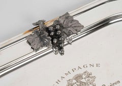 Silver Plated Metal Presentation Tray, 20th Century.