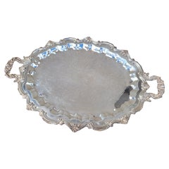 Bandeja de metal plateado, Siglo XX