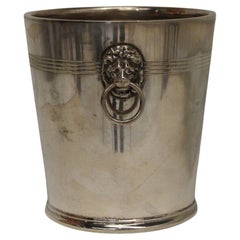 Silver plated metal white wine bucket, 20th century