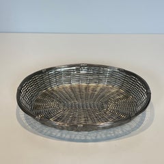 Silver-Plated Metal Wire Basket / Vide-Poches
