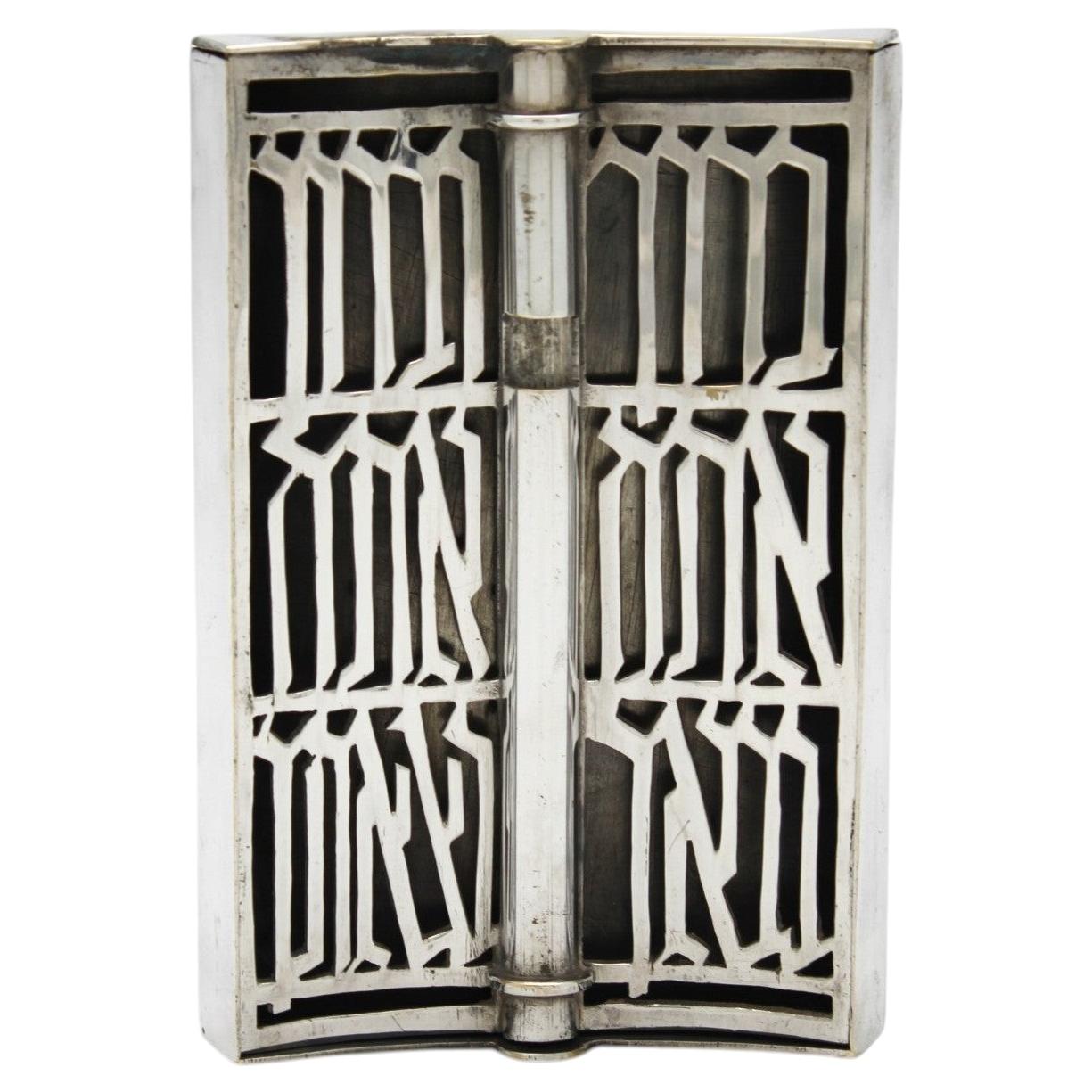 Silver-Plated Mezuzah Case by Ludwig Wolpert, New York, 1970s