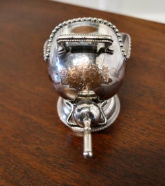 Silver Plated Novelty Sugar Scuttle with Original Scoop