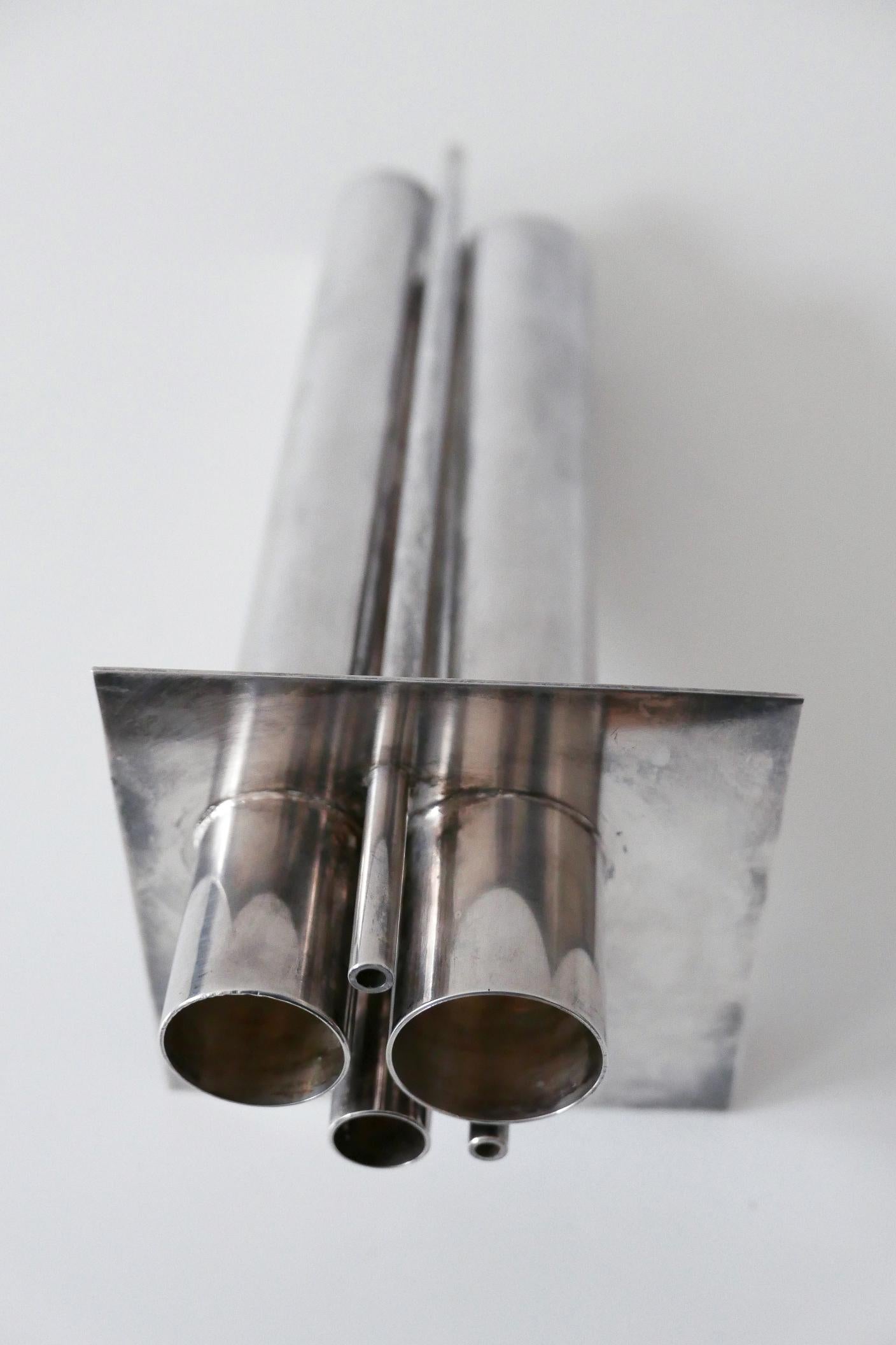 Silver Plated Orgue Vase by Jacques Sitoleux for Christofle, circa 1969 For Sale 2