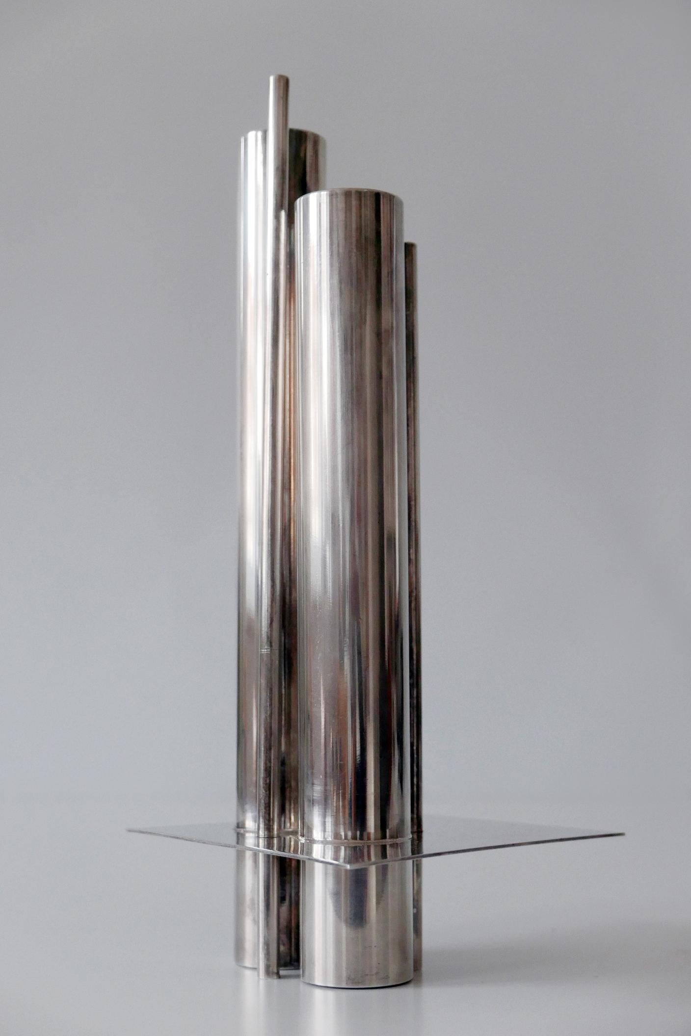 Versilberte Orgue-Vase von Jacques Sitoleux für Christofle:: um 1969 (Moderne der Mitte des Jahrhunderts) im Angebot