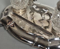 Silver Plated Oval Desk Stand