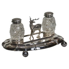 Silver Plated Oval Desk Stand