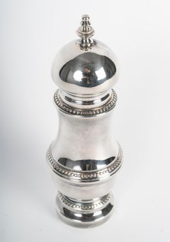 Silver Plated Pepper Pot, Napoleon III Style, 20th Century.
