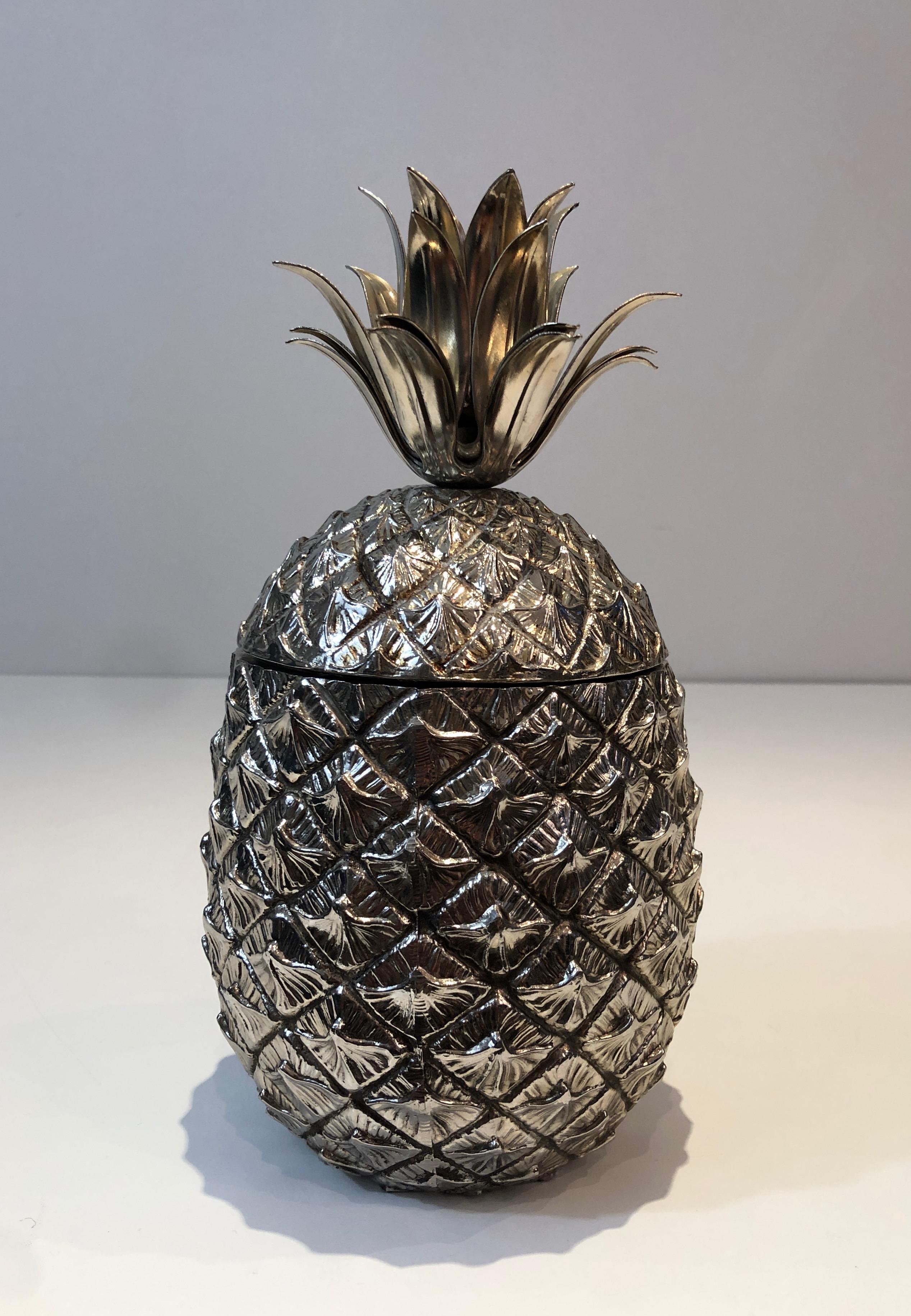 silver pineapple ice bucket