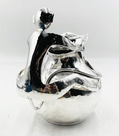 Silver-Plated Pitcher with a Monkey Handle by Emilia Castillo , Mexico 85