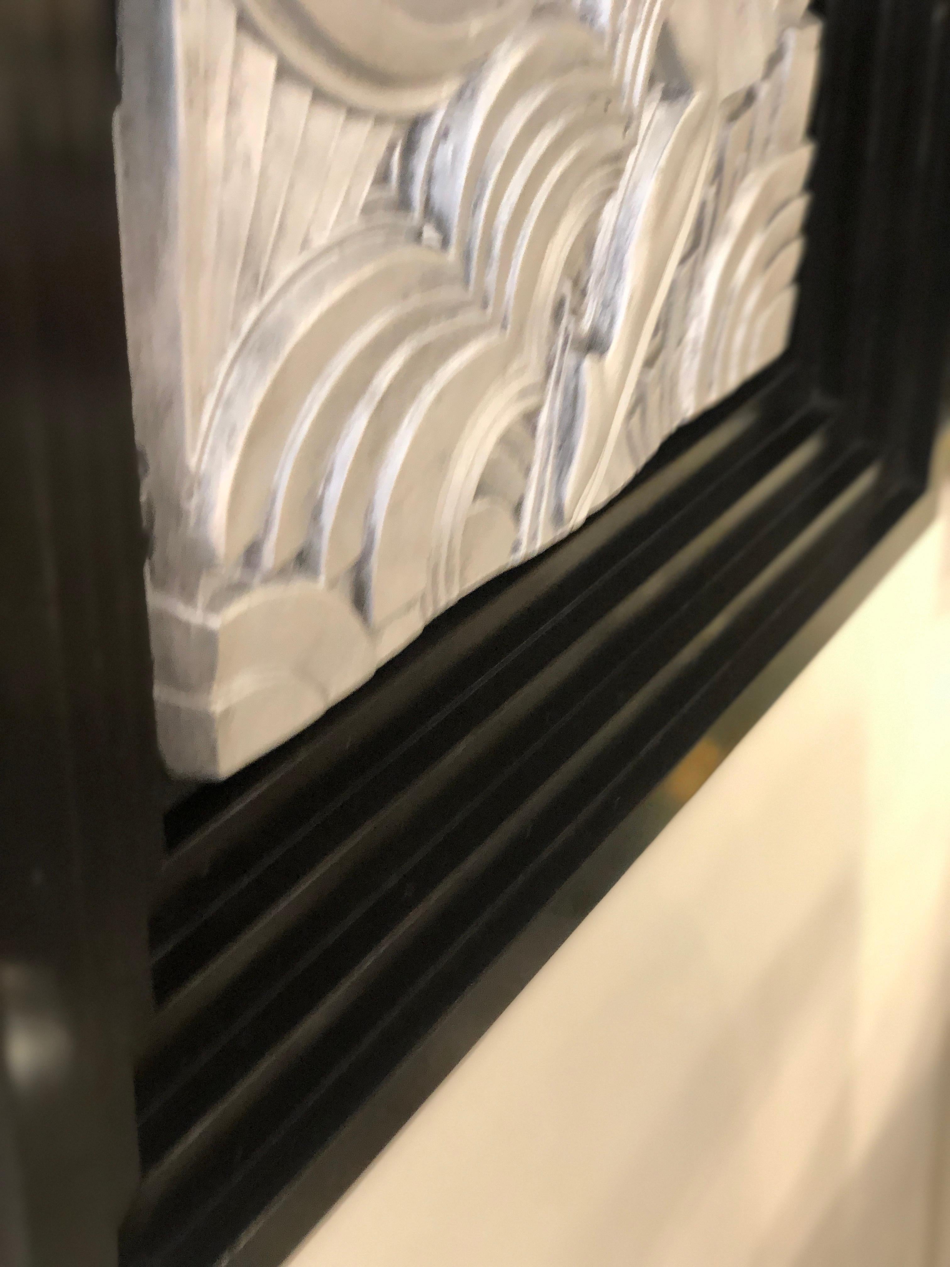 Silver Plated Plaster Bas-Relief Remake of Maurice Picaud One 8