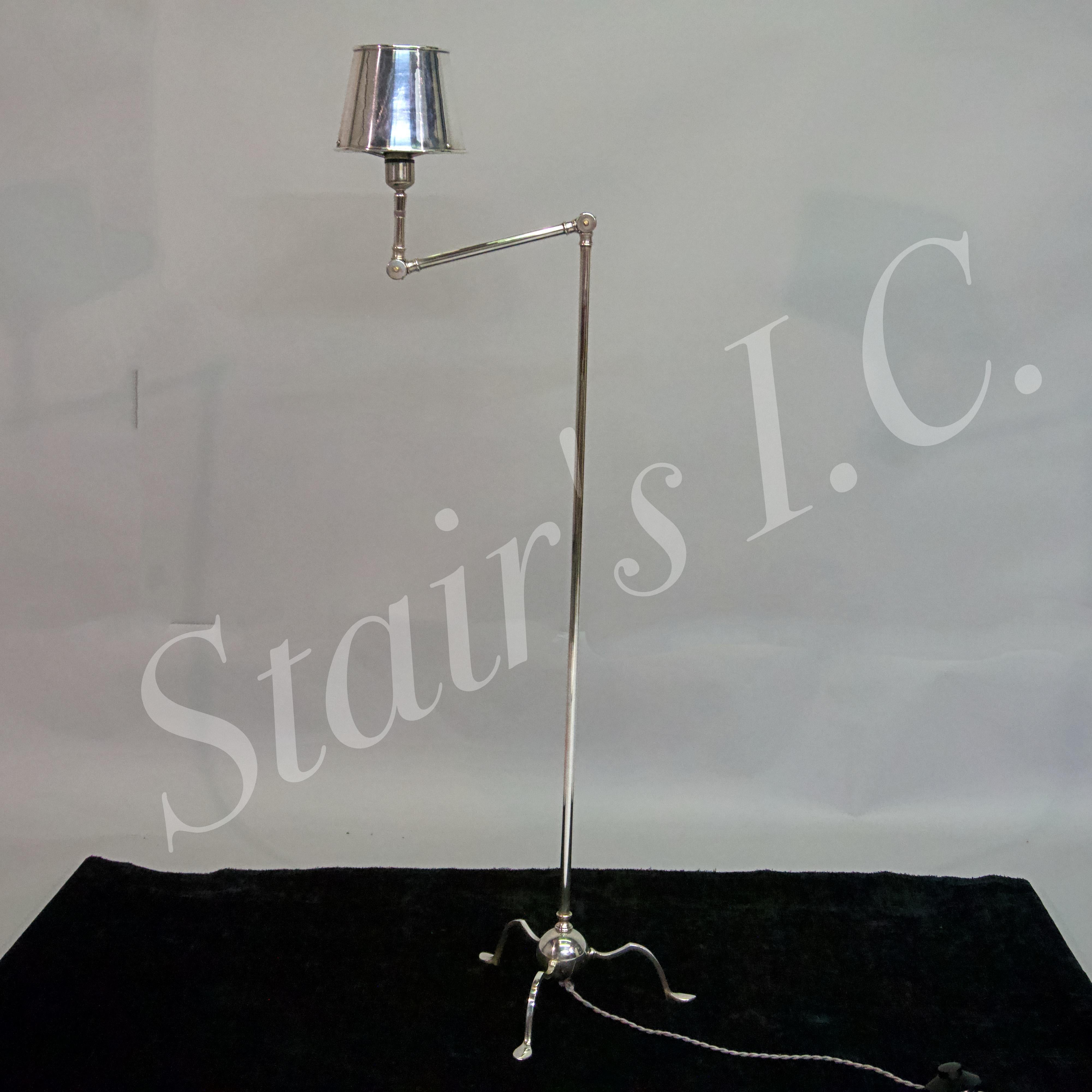 American Classical Silver Plated Reading Lamp