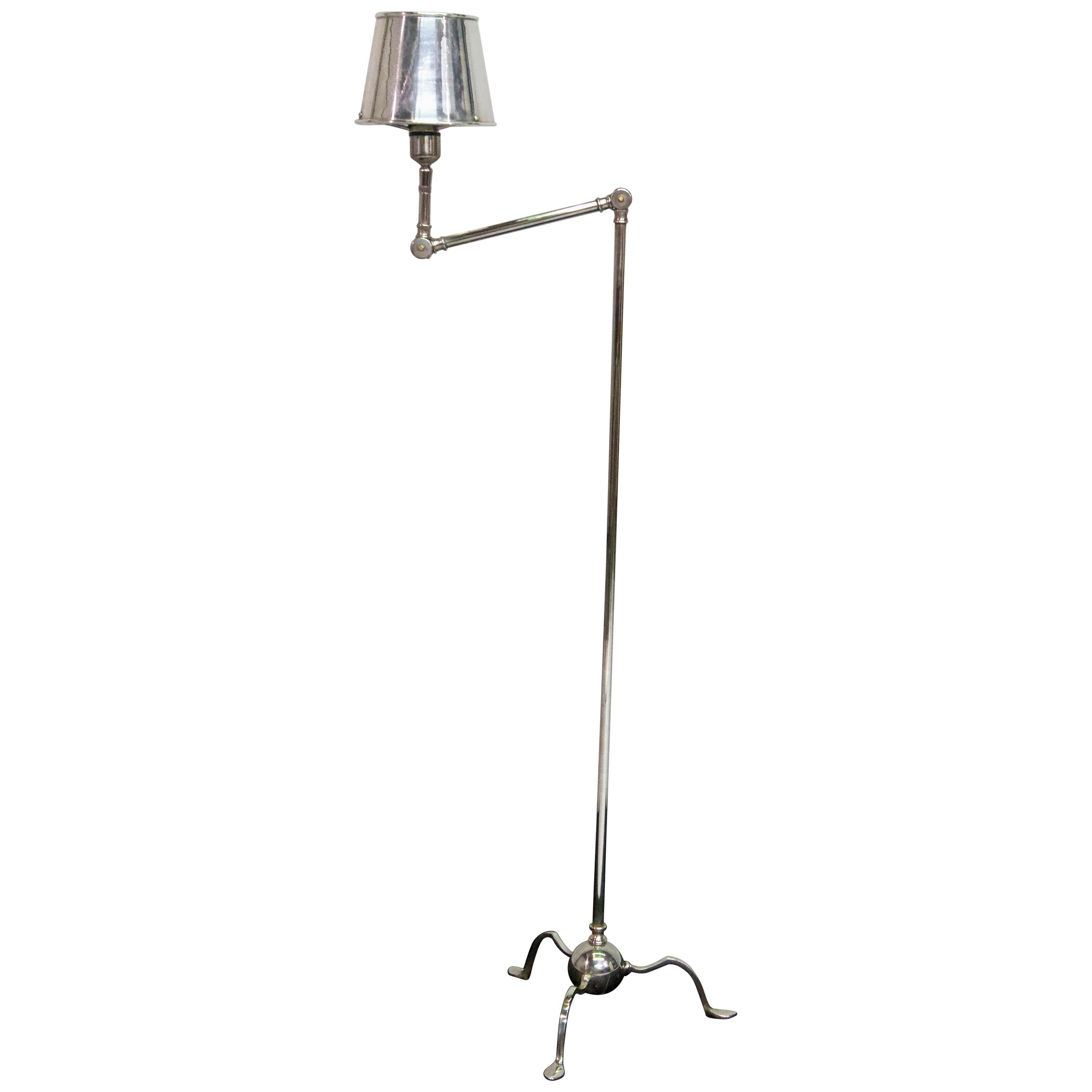 Silver Plated Reading Lamp