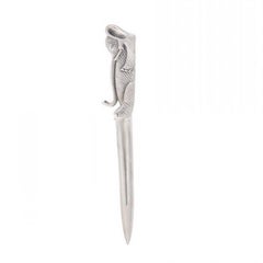 Silver Plated Reclining Elephant Letter Opener by John Landrum Bryant