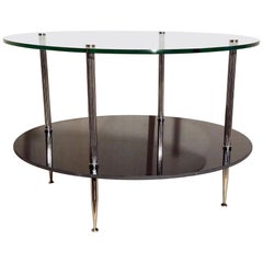 Table basse française néoclassique Maison Charles, années 1960