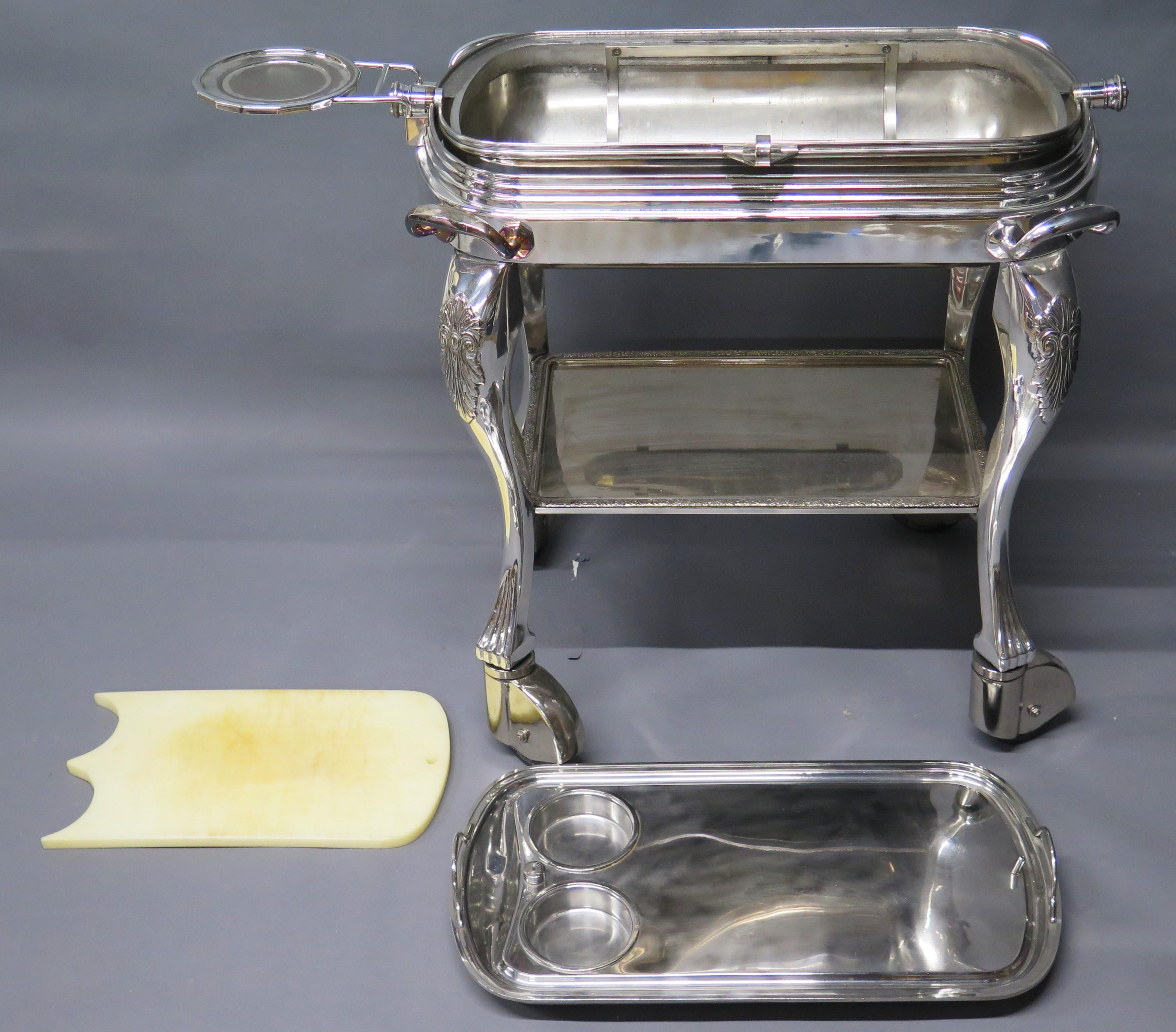 Silver-plated Roast Beef Trolley 6