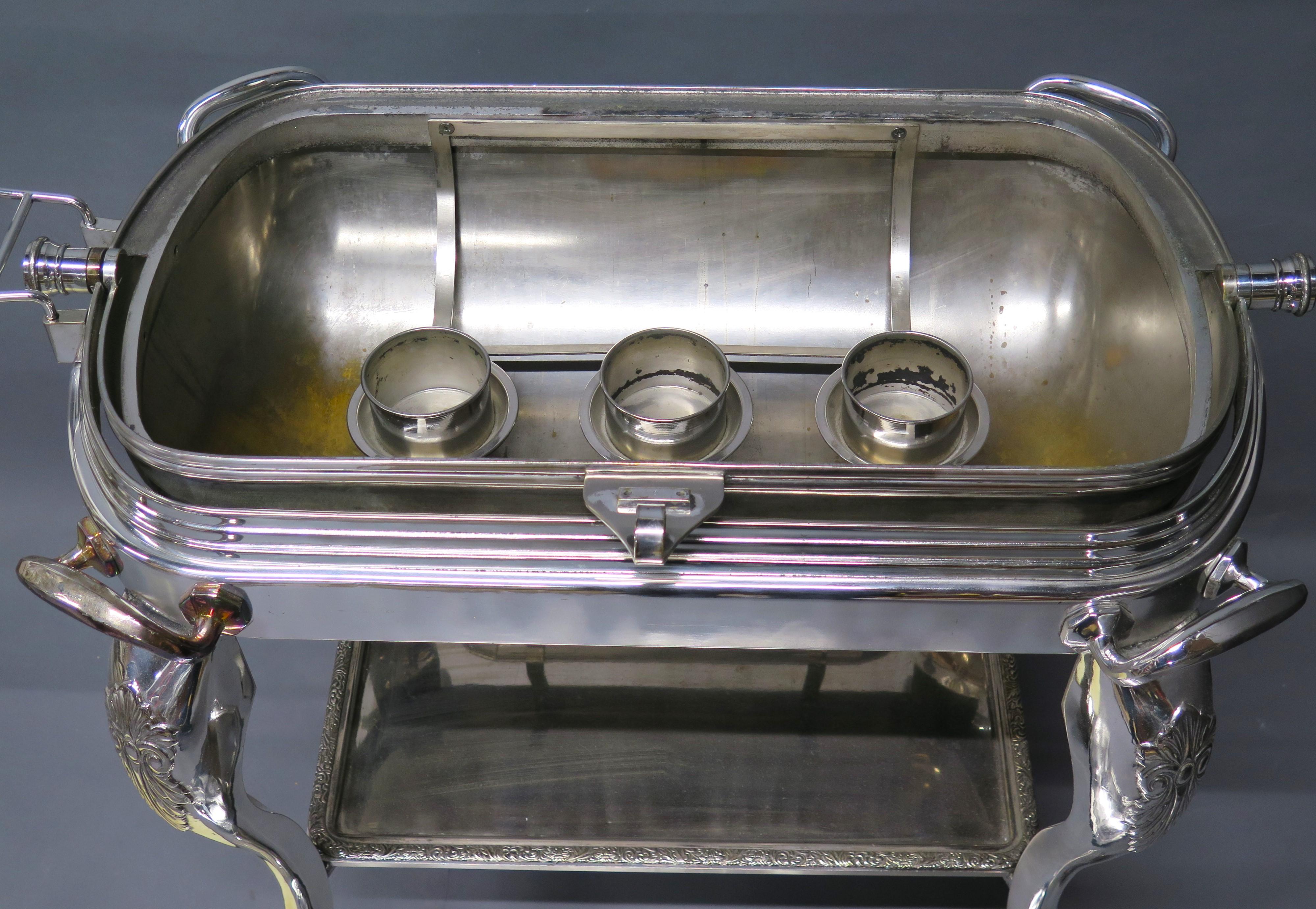 Silver-plated Roast Beef Trolley 7