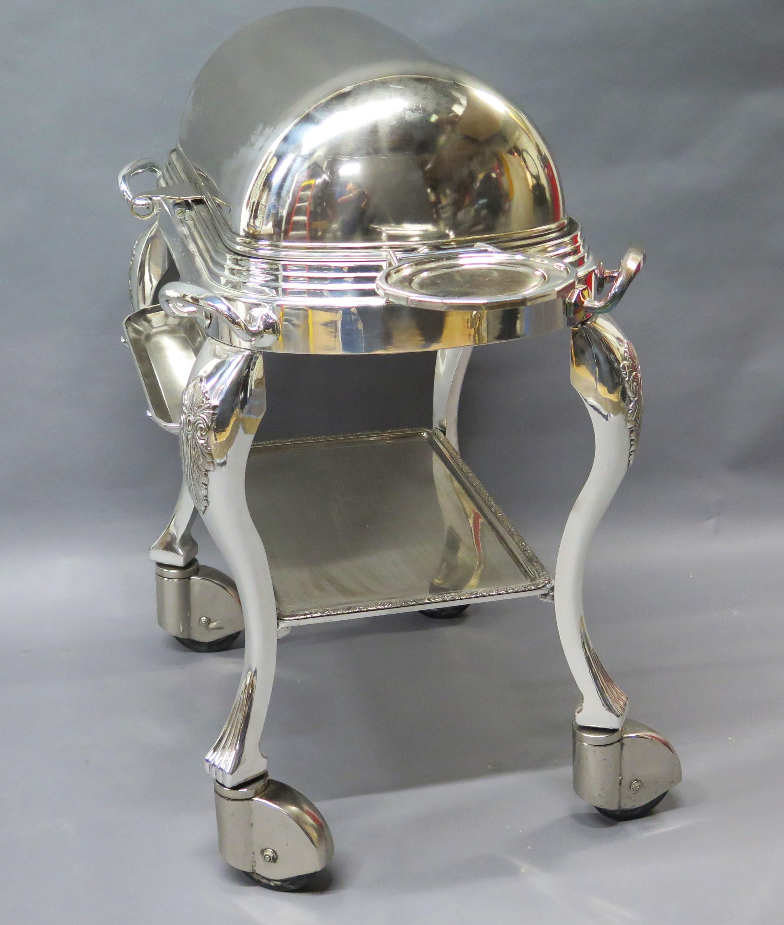 Baroque Silver-plated Roast Beef Trolley